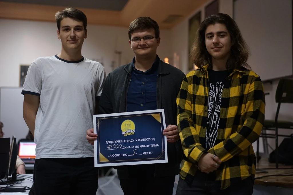 The first-placed team. Pupin's Challenge 2022 finale finished.